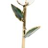 24K Gold Plated Rose With Stand Gold Dipped Rose Flower Decoration For Valentine's Day And Anniversary Home Decor Ornaments