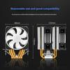 6 Heat Pipe ARGB CPU Air Cooling Fan PWM ARGB Cooling Fan For LGA PC Case Computer Hardware Thermal Management