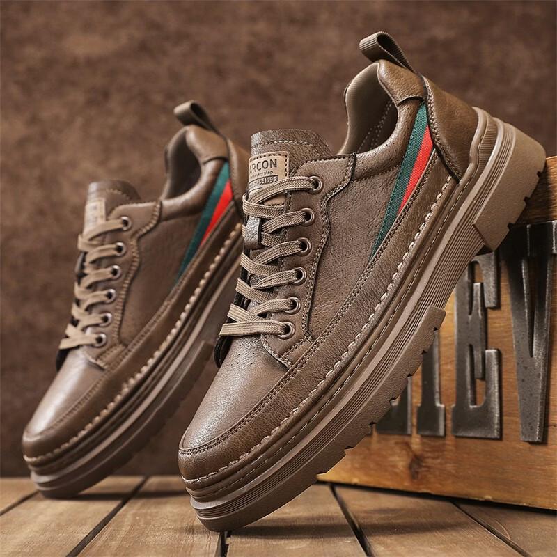 

Дышащие повседневные кожаные кроссовки Yierkang для мужчин 40