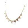 Les Trésors De Lily [N8788] - Golden 'Cleopatra' Designer Necklace (triangles)