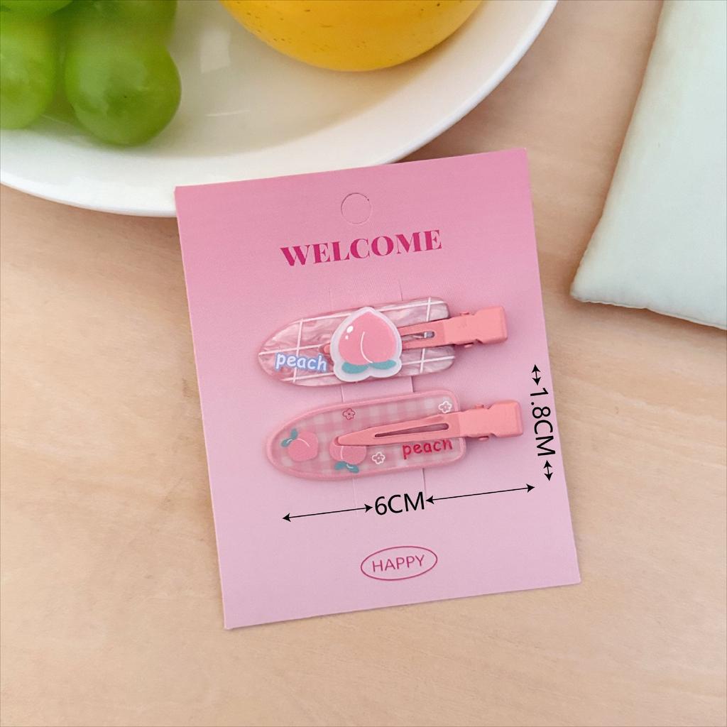 2 Pcs/set Cute Puppy Hair Side Clips Sweet Adorable Seameless Bangs Clip Trendy Duckbill Clips Hair Accessories