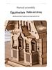 3D Wooden Puzzle Villa Model - Children's DIY Educational Building Blocks Toy
