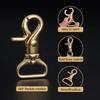 WUTA Brass Keychain with Rotating Snap for DIY Leather and More 5-Piece Hooks, 12mm, Crafts, Crafts,