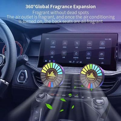 Aromatherapie Magnetische Pickup-Lampe Bunter Umgebungs-Lufterfrischer Runde RGB-Lichter Wiederaufladbar Für Auto-Luftauslass Oder Raum I1V3