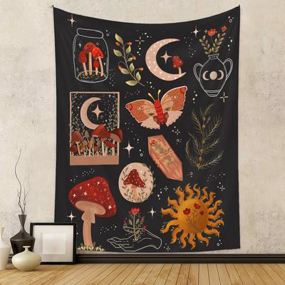 New Background Cloth Ins Wind Hanging Cloth Room Decoration Ins Hanging Cloth Mushroom Tapestry