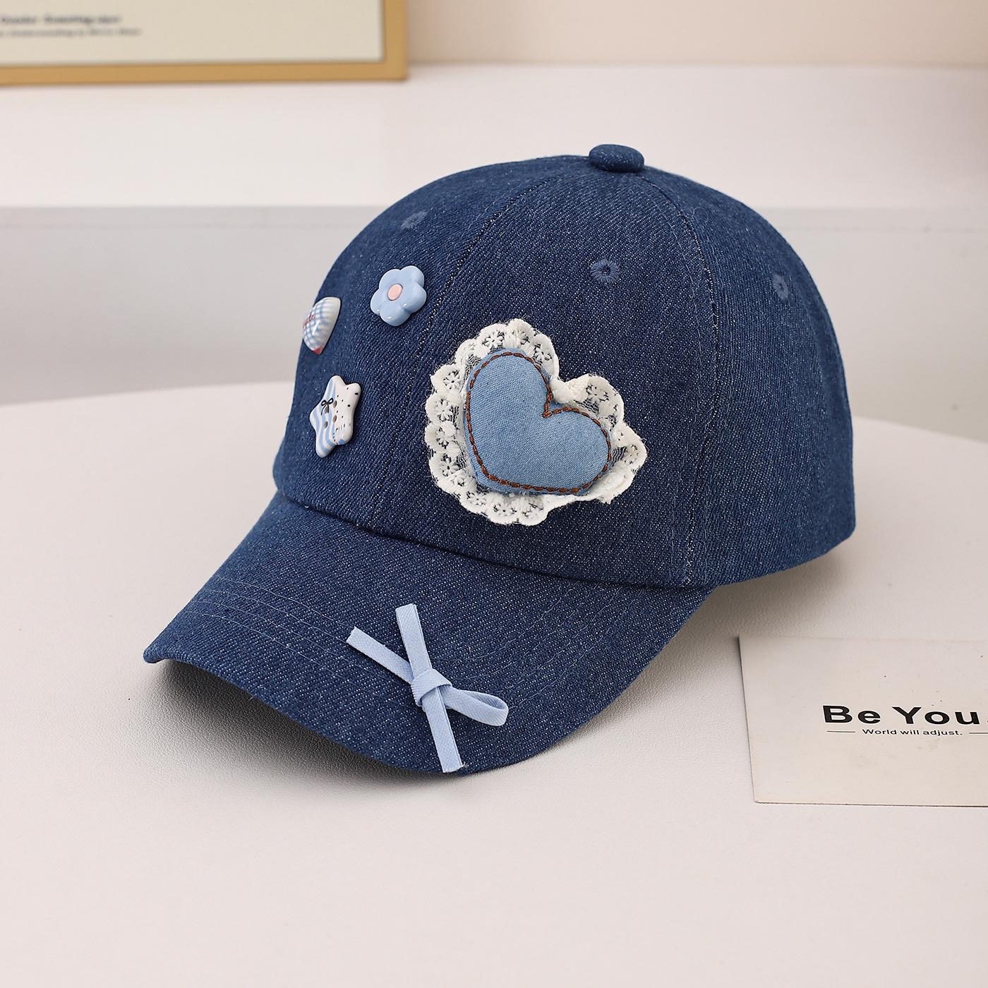 

MiZhi Cartoon Kids Baseball Cap - Stylish, Versatile, Sun-Protective Hat for Spring/Autumn One Size середній синього кольору