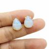 Casual Stud Earrings Water Drop Shape Faceted Natural Stone Earring Women Reiki Jewelry Fit for Party Anniversary Gift