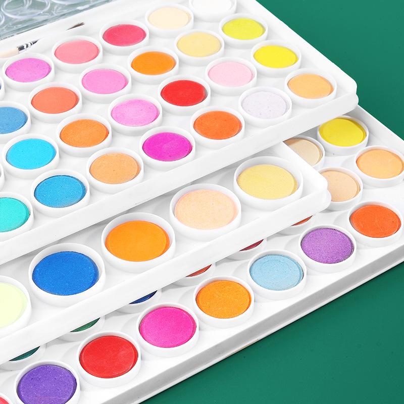 Watercolor Paint Set, Vivid Colors in Portable Box, Perfect Travel Watercolor Set for Artists, Amateur Hobbyists and Painting