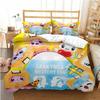 Cartoon L-Lankybox Bedding Sets 3D Printed Quilt Cover and Pillowcases Cute Foxy Boxy Duvet Cover Single Double Queen King