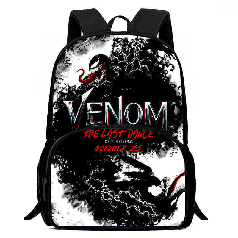Venom 3 After a Dance Anime Backpack Student School Bag Computer Bag
