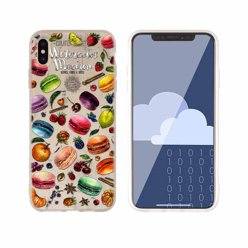 Macarons Cake Soft Silicone Case For iPhone 13 11 12 Pro X XS Max XR 6 6S 7 8 Plus SE Mini Cover