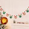 Cartoon Christmas Luminous Banner Santa Claus LED Light String Xmas Wall Ornaments  Room Background