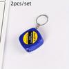 2 Pcs Retractable Soft Ruler Tape Measure with Keychain BodyMeasuring Tape Mini Portable Sewing Tailor Cloth Ruler Measuring