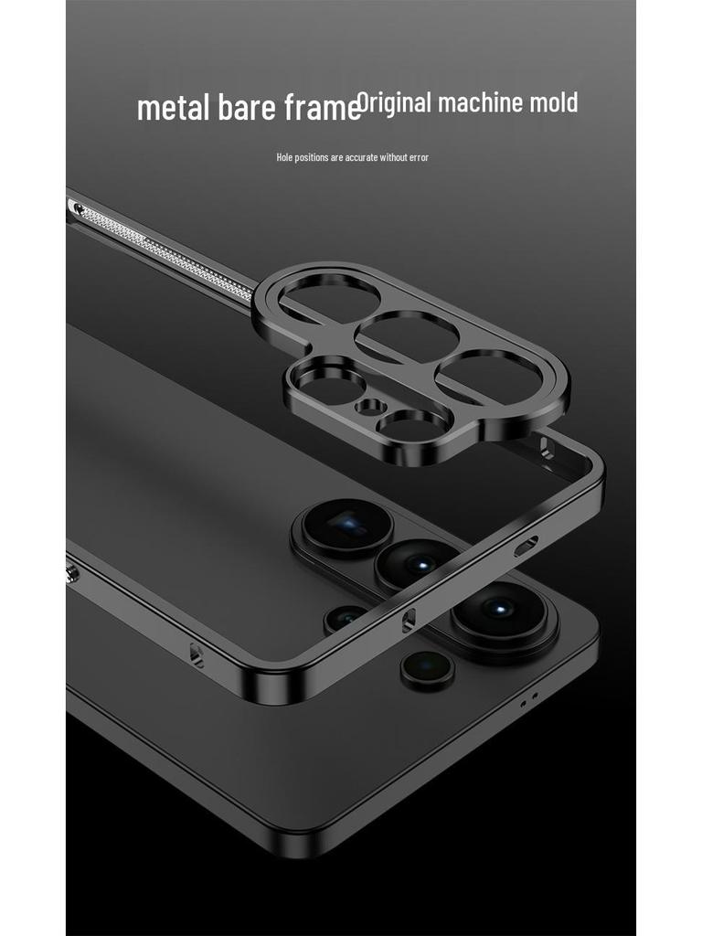 Samsung S26 Ultra Cooling Frame Case with Metal Buckle and Lens for S25U & S24