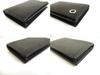 Authentic BVLGARI Black Grain Calf Leather Business Card Case Card Holder #a971  Pre-owned