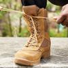 Fashion Men's Outdoor Combat Boots Mountaineering Training Shoes Lightweight Waterproof Tactical Boots Hiking Mesh Shoes