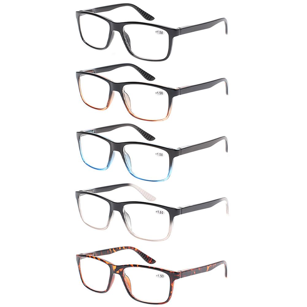 Turezing Reading Glasses Spring Hinge for Men Women Readers Eyeglasses Diopter +0 to +600 Lightweight Durable