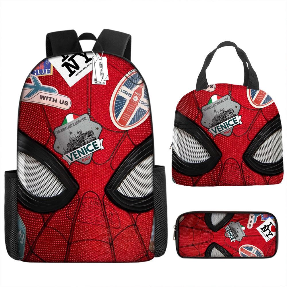 Backpack Elementary School Bag Children'S Lunch Bag Pencil Case Three-Piece Set
