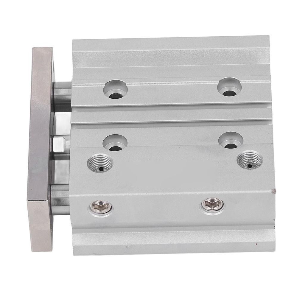 Pneumatikzylinder Luftzylinder 3 Kolbenstangen Aluminiumlegierung 20mm Bohrung 40mm Hub Doppeltwirkend PT18