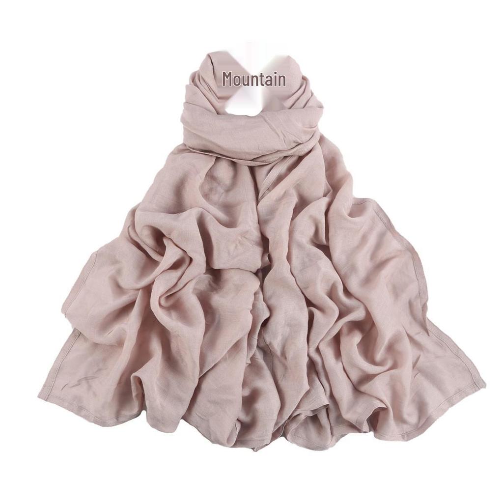 Breathable Rayon Wide-Brim Shawl & Scarf