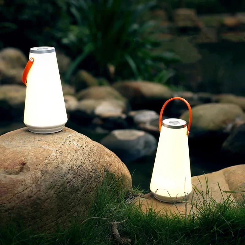 LED Camping Lights Rechargeable Smart Night Light Touch USB Outdoor Night Lights Portable Lantern Lighting Led Camping Lamp