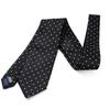 [Michiko London] Brand Necktie, Made In Japan, 100% Silk, Polka Dot Pattern (D: Black)