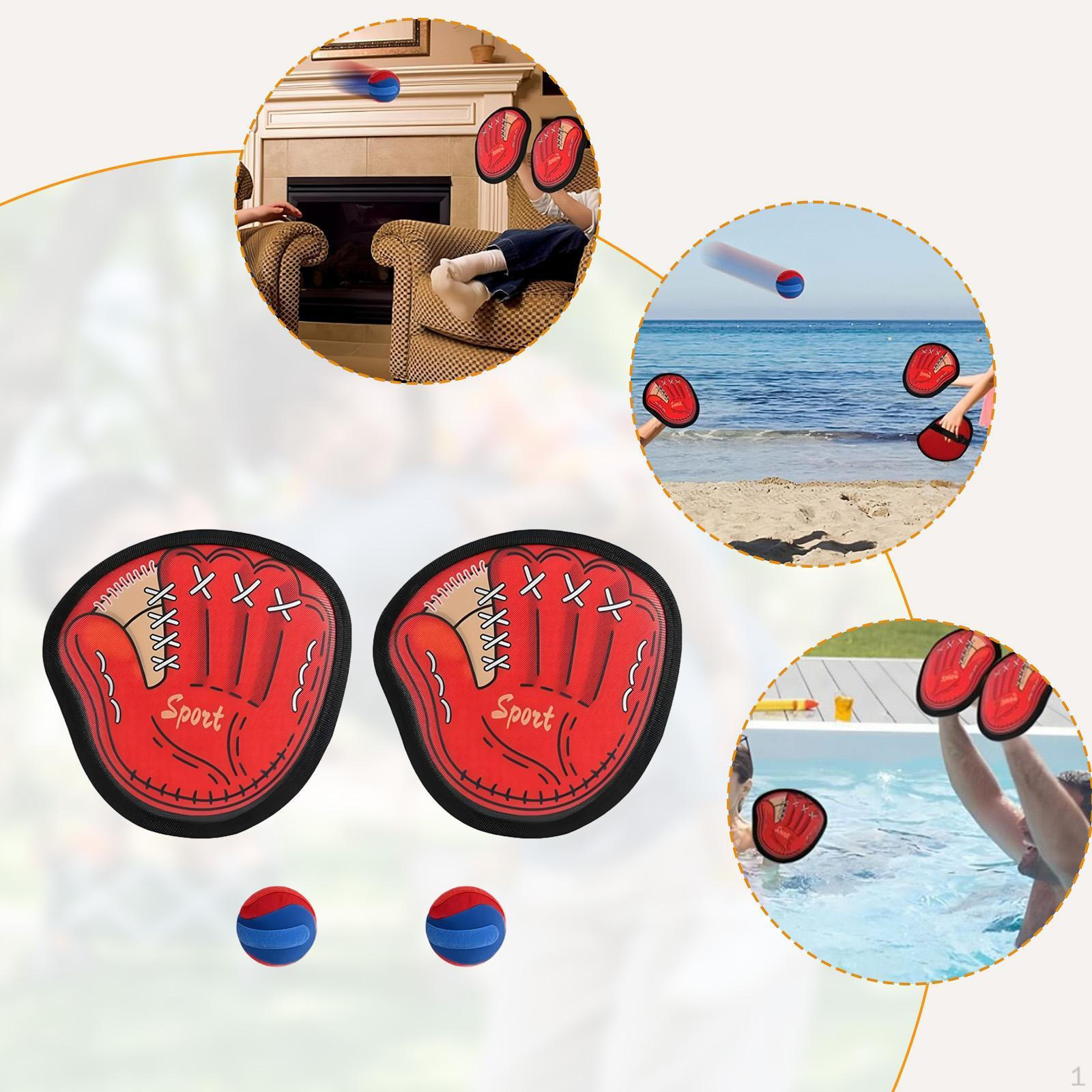 

Toss And Game for Adults Travel Physical Activities 2 Paddles Balls