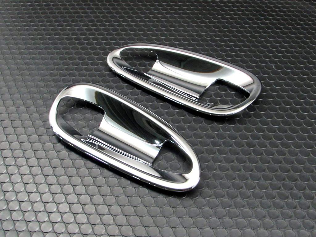 BRIGHTZ Chrome Plated Door Handle Covers (Plate) for SLK Class R172 (DHC-SARA-003) 172, SLK200, SLK350, SLK55 AMG 200, 350, 55 (Part Number: 19447)