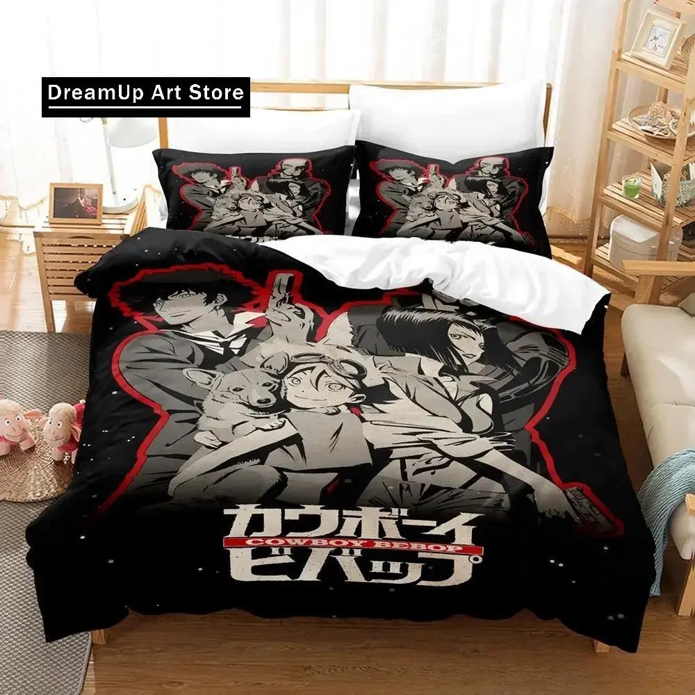 New Cowboy Bebop Bedding Set Single Twin Full Queen King Size Bed Set Adult Kid Bedroom Duvet Cover Sets 3D Game Bed Sheet Set