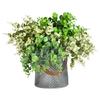 5-Fork Simulated Eucalyptus Leaf Handwritten Bouquet, Plastic Green Plants, Flower Arrangement Decorative Plastic Fake Flower