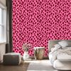 Pink Skin Wallpaper, Powder Pink and Burgundy 50x1000