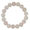 Pink Crystal Bracelet for Women 8mm Round Beads Beaded Bracelets 10mm Semi-Precious Gemstone Bangle Jewelry Gifts