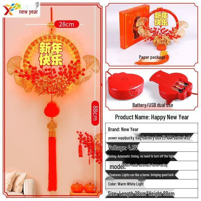 

2025 год Змеи Кулон Фу: Светящееся украшение для Праздника Весны с разноцветными новогодними огнями