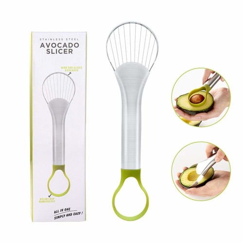 

Multifunctional 2-in-1 Avocado Cutter, Slicer, Peeler, Scoop, Slicer, Kitchen Tool