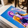 Urban Fashion Trio Floor Mat Suitable for Kitchen Dormitory Outdoor Game Room Antislip Carpet Anime Office Decor Perfect Gift for Friends & Family