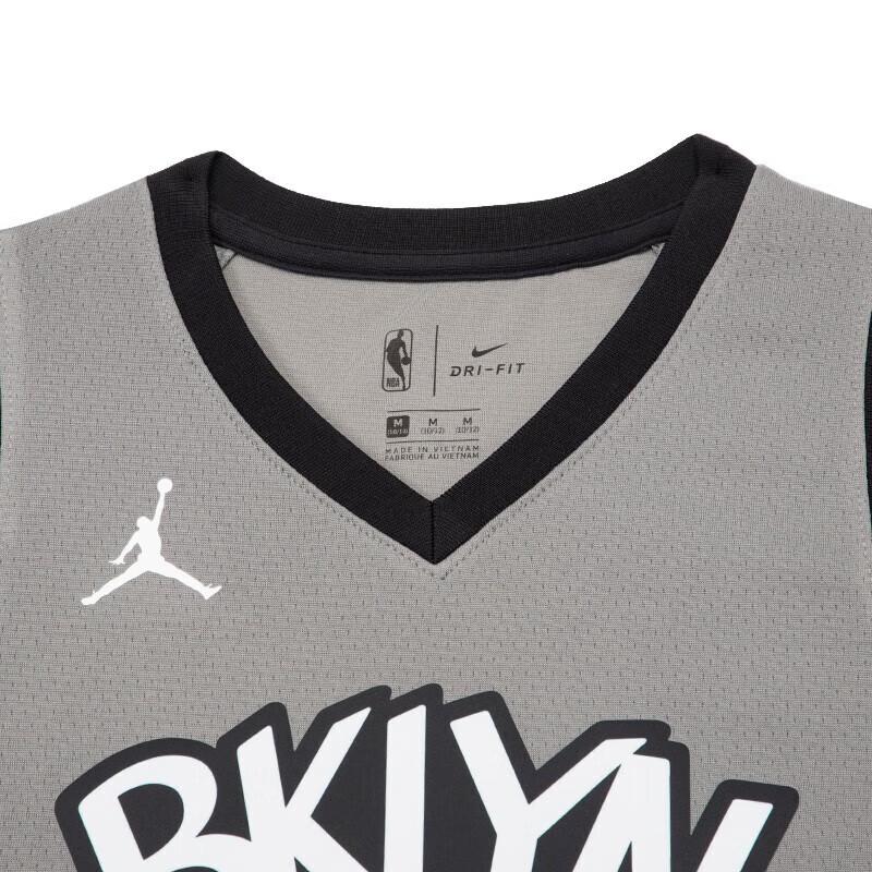 Nike Kids Basketball Jersey Breathable Training Vest Kids tops Gray 3Y2B7BXAP-NYNKD