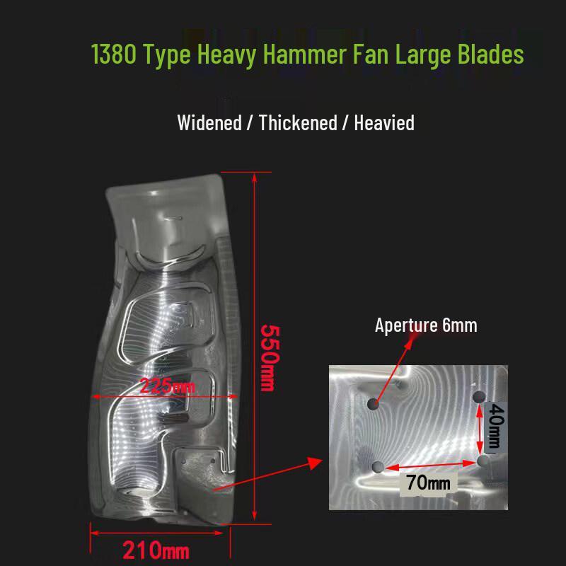 Heavy-Duty 1380 Negative Pressure Exhaust Fan Blade Assembly Kit