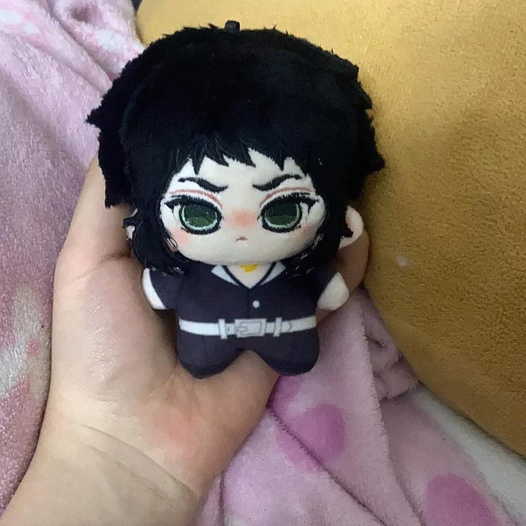 10Cm Mini Demon Slayer Kaigaku Plush Doll Pendant Cute Print Kaigaku Stuffed Doll Toys Birthday Gift Backpack Fans Collect