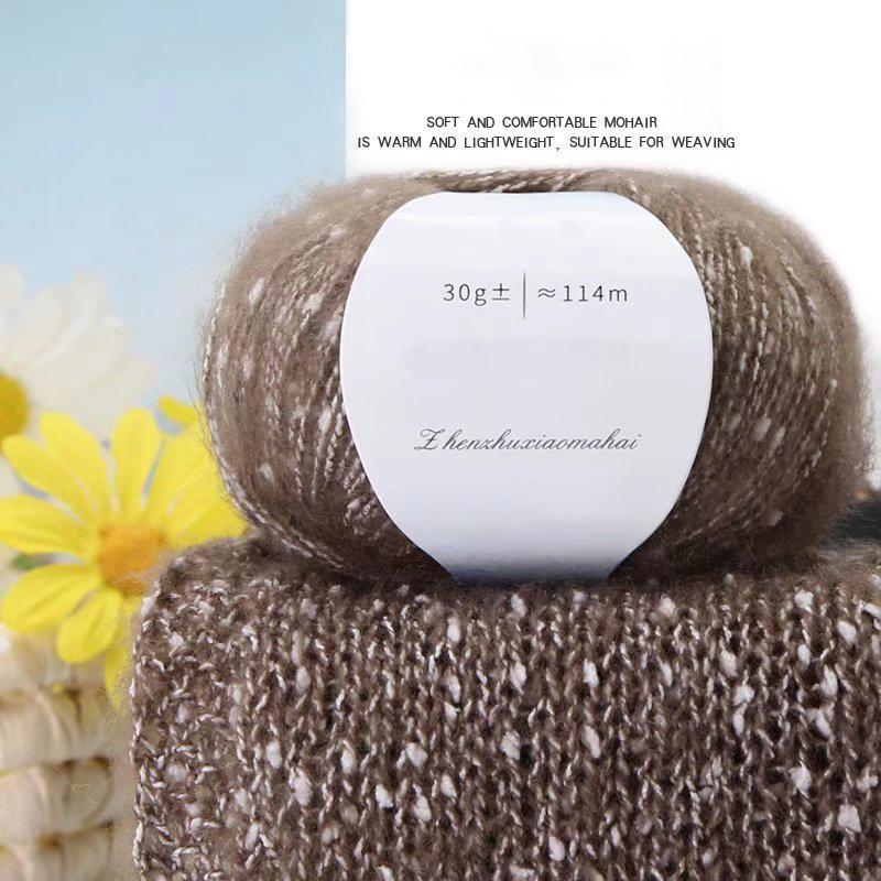 30g/ball Cashmere Wool Handmade Mohair Yarn Scarf Thick Thread Crafts South African Pony Mohair DIY Pearl Sweaters
