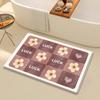 Princess please be happy floor mat cartoon imitation velvet bathroom absorbent toilet wear-resistant door mat