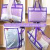 Bolsa de Almacenamiento Transparente Pvc Engrosado Portátil Plegable Bolsa de Almacenamiento para Ropa de Juguetes Impermeable a Prueba de Polvo Bolsas de Almacenamiento para Almohadas Edredones