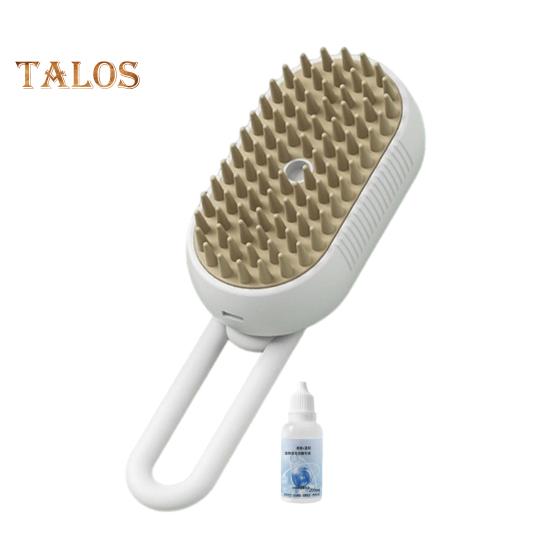 

Паровая щетка для домашних животных, самоочищающаяся щетка для линьки с вращающейся на 360 градусов ручкой, силиконовая щетина, инструмент для ухода за домашними животными для собак и кошек D