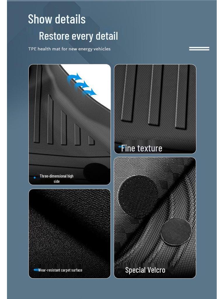 Eco-Friendly TPE Floor & Trunk Mats for 2022-2024 Buick Angke Lang