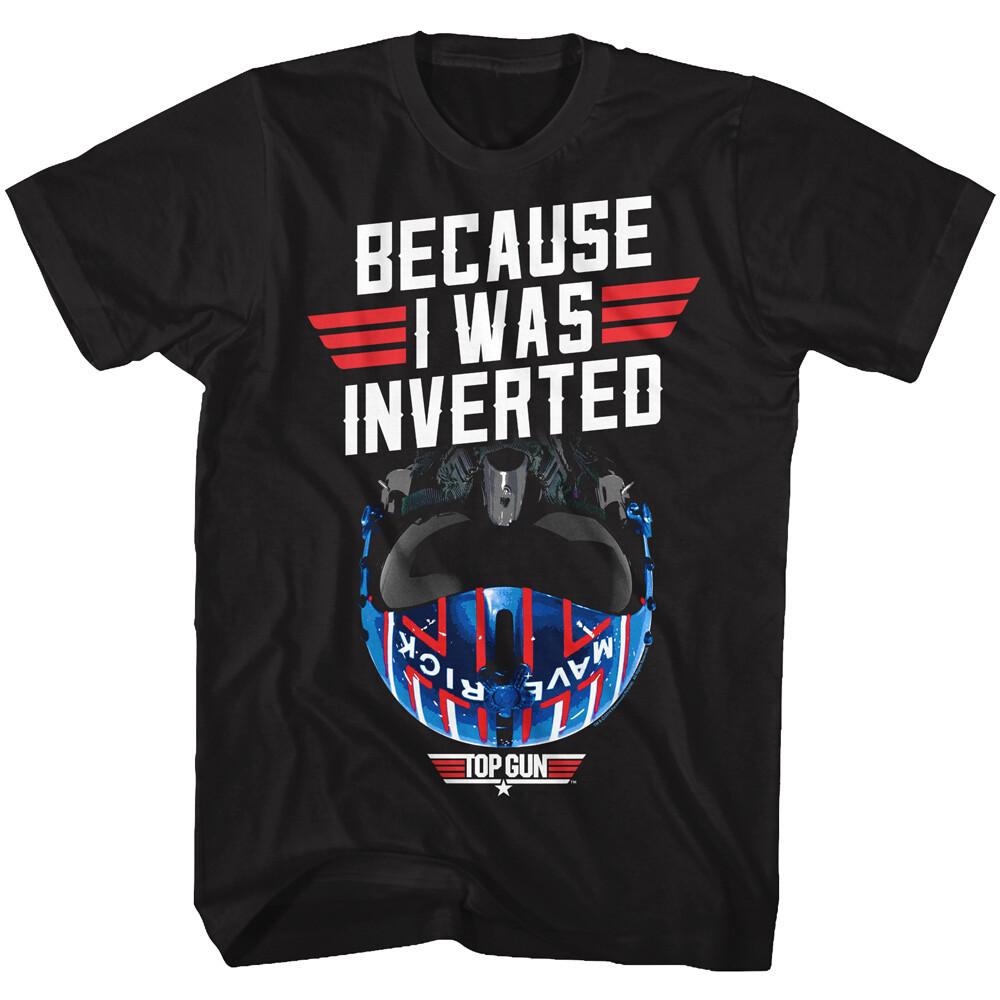 Top Gun Movie Because I Was Inverted Maverick Fighter Helmet Men s T Shirt Unisex T-Shirt S