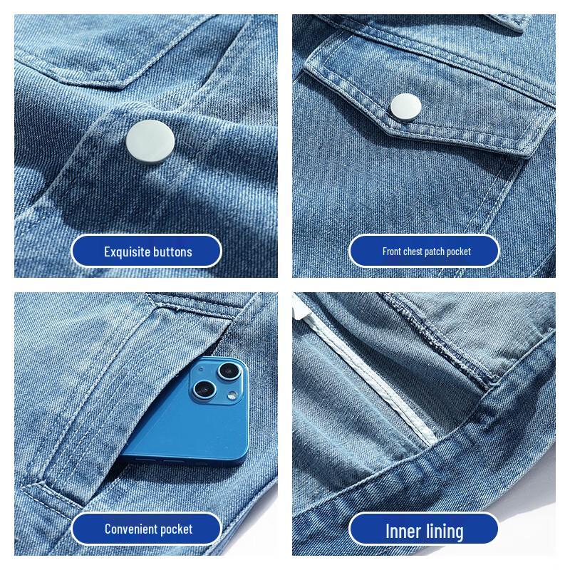 JEANSWEST Men's Casual Denim Jacket