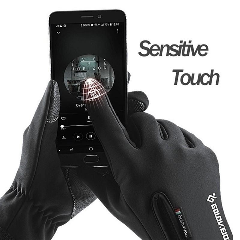 100% wodoodporne zimowe rękawiczki rowerowe wiatroszczelne sportowe rękawice narciarskie na rower skuter motocykl ciepłe rękawice