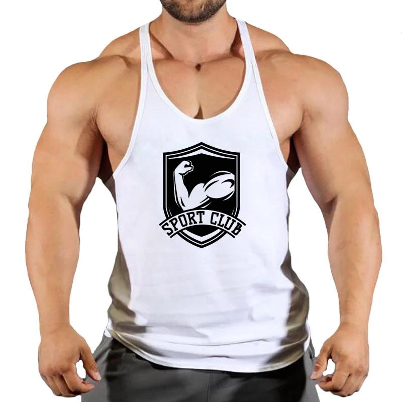 Gym Workout Fashion Sportswear Brand Mens Tank Top Muscle Sleeveless Shirt Stringer Clothing Bodybuilding Singlets Fitness Vest