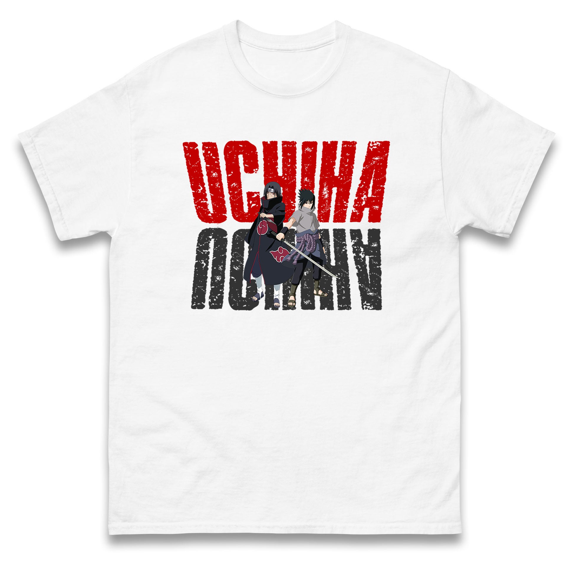 Itachi Uchiha And Sasuke Uchiha Mens T Shirt Womens Tops Tees Naruto Shippuden Top S