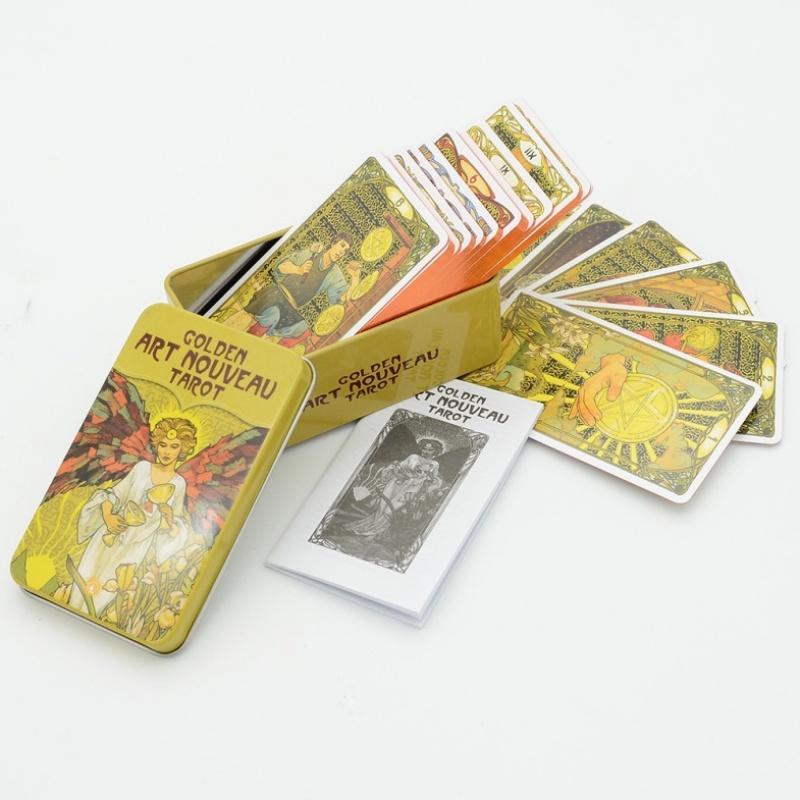 78Pcs Longest Dream Tarot Card Set Divination Tool With Detailed Guidebook Colorful Frame Fortune Telling Cards