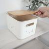 Okato miffy bamboo storage case with lid, M, can be stacked, width 26 x height 16.2 x depth 17.5 cm